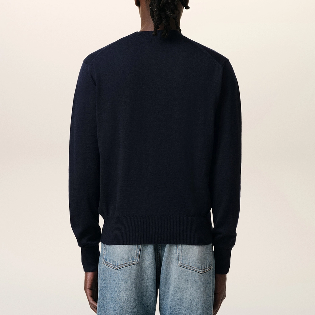 AMI Paris Red de Coeur Wool Jumper - XL